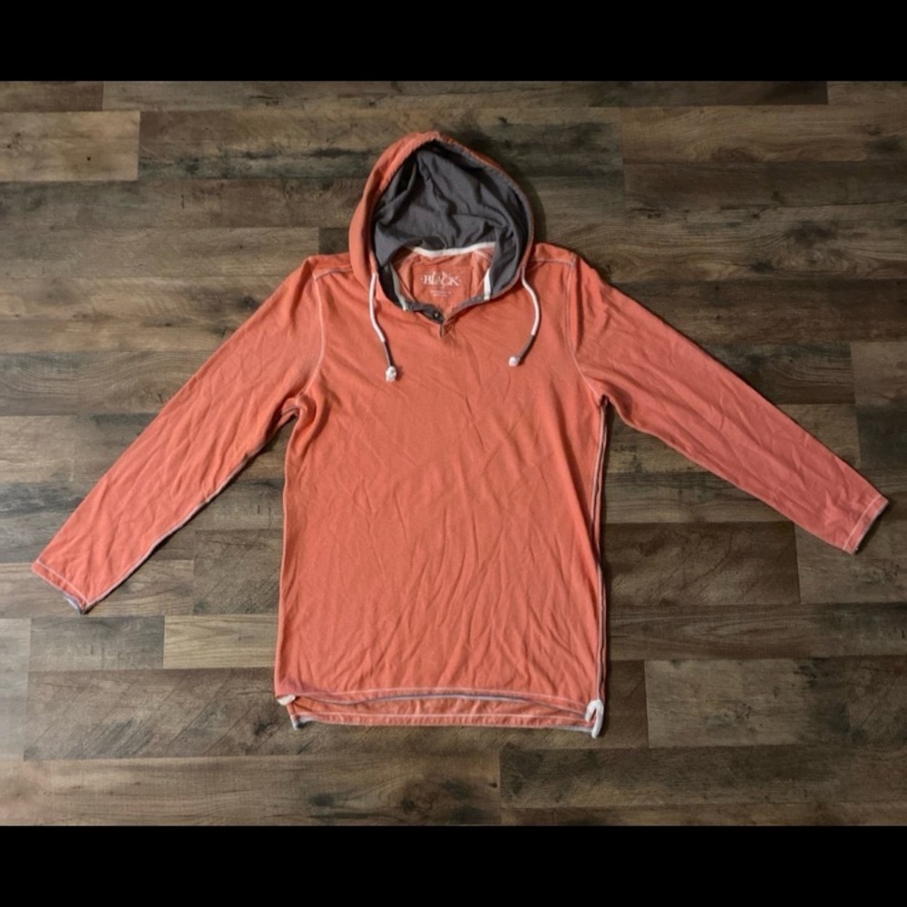 Buckle black long sleeve hoodie shirt - Picture 4 of 4